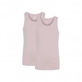 JBS of Denmark - 2-pak bambus singlet til piger - Rosa str. 5/6 år