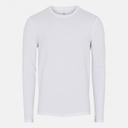 JBS of Denmark - Langærmet Herre Bamboo T-Shirt Hvid 3XLarge