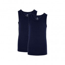 JBS of Denmark - 2-pak bambus singlet til drenge - Navy