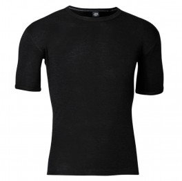 T-shirt i 100% merino uld til mænd, JBS, sort