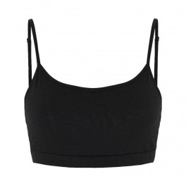 Bambus Top m. smal strop Fra JBS of Denmark, Sort - Str. X-Small