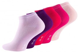 5-Pak Sneaker Socks (Korte Sokker) Rosamix