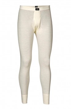 Lange underbukser i 100% merino uld til mænd, JBS, hvid, str. medium