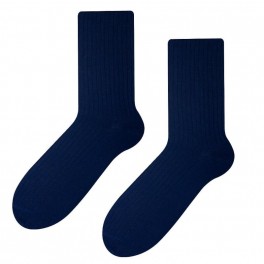 Navy Bambusstrømper Non-Compression