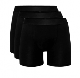 Resteröds 3-Pak Bambus Tights (Ekstra benlængde), Sort - Str. XL