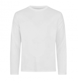Resteröds Bambus Langærmet T-Shirt, Hvid - Str. XL