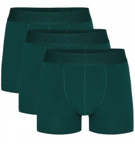 3-Pak Bambus Boxershorts, Resteröds, Grøn