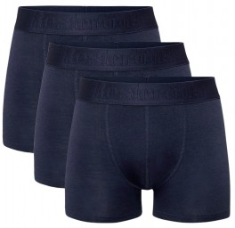 3-Pak Bambus Boxershorts, Resteröds, Navy