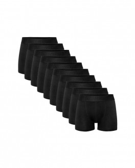 Resteröds Gaveæske- 10-pak Bambus Boxershorts - Sort - Str. X-Large