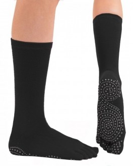 ToeToe Yoga & Pilates Mid-Calf Anti-Slip Strømper Str. 36-39
