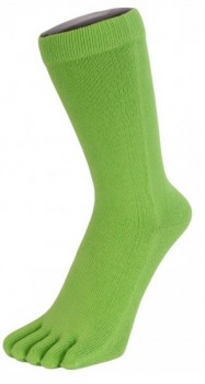 ToeToe Essential Tåstrømper Mid-Calf Grøn Str. 35-46