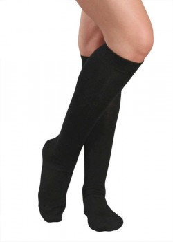Lady Comfort Knæstrømper - Sort str. 35-38