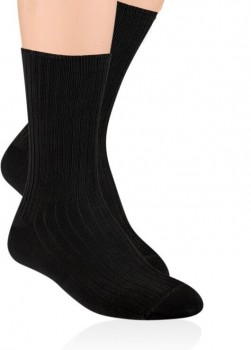 Sorte Bambusstrømper Non-Compression, Str. 38-40