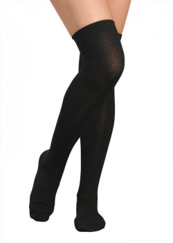 Lady Over-Knee Strømper, Sort - Str. 36-41