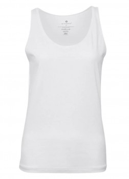 Top med brede stropper, bomuld, damer, JBS of Denmark, hvid, str. S