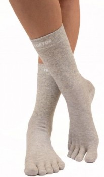 ToeToe Antibakteriel Healt Silver Tåsokker, Grå- Str. 35-41