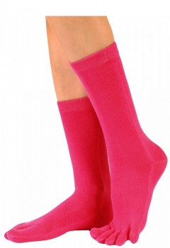 Pink ToeToe Essential Mid-Calf Tåsokker