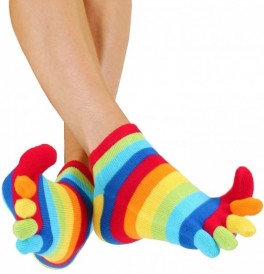 ToeToe Essential Anklet Tåsokker Rainbow