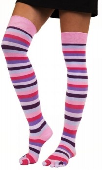 Stribede Over-knee tåsokker, ToeToe Essential Dream-35-46