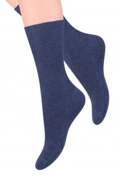 Tynde Komfort- og Diabetesstrømper, Denim Blå - Str. 43-46