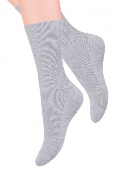 Tynde Komfort- og Diabetesstrømper, Lys Grå - Str. 39-42