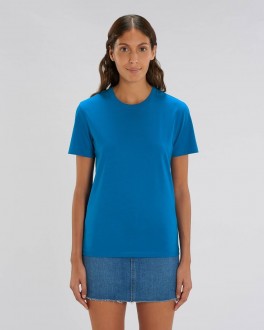 T-shirt I Økologisk Bomuld, Royal Blue, Unisex Model, Str. Small