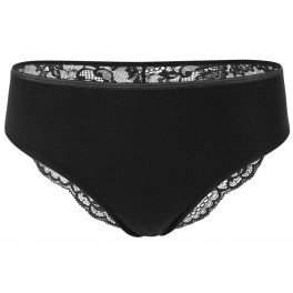 Bambus dametrusser med blonde, Sort - Str. Medium