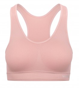 Microfiber Sportstop med skumskål - Rosa str. X-Large