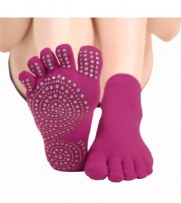 Yoga & Pilates Skridsikre Toesocks, ToeToe Anti-Slip Pink