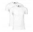 2-Pak JBS t-shirts med rund hals, hvid, str. medium