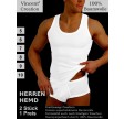 2-pak Vincent Creation Tanktops Til Mænd - Hvid Str. Medium