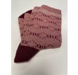 Decoy ankle socks glitter, Rosa/Gylden