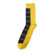 Socks CPH herrestrømper med tern, gul, str. 45-48