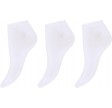 DECOY sneaker socks bamboo 3pk - Hvid str. 37-41