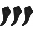 3-pak bambus footies til damer, Decoy, Sort, Str. 37-41
