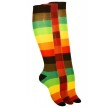 3 par stribede knæstrømper "Rainbow" - Str. 35-38