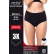 3-Pak Maxi Brief Trusser, Sort, Str. Small