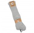 3 par lysegrå knælange uldsokker, str. 43-46