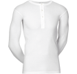 JBS Original Langærmet T-shirt med knapper, Hvid str. 3X-Large