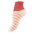 4 Par Strømper Med Rullekant Berry Stripes