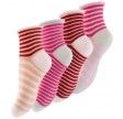 4 par børnesokker "Berry Stripes"