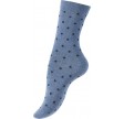 5-Pak Damestrømper "Dot Stripe" Blå - Str. 35-38
