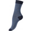 5-Pak Damestrømper "Dot Stripe" Blå - Str. 35-38