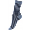 5-Pak Damestrømper "Dot Stripe" Blå - Str. 39-42