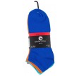 5 par korte ankelstrømper unisex, "Fun Colors" str. 39-42