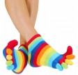 ToeToe Essential Anklet Tåstrømper Rainbow Str. 35-46