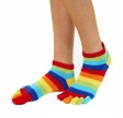ToeToe Essential Anklet Tåstrømper Rainbow Str. 35-46