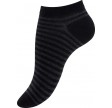 Ankelstrømper Damer 4-pak, Sort og grå - Str. 39-42