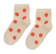 Korte ankelstrømper fra Socks CPH - Beige Dot str. 36-39