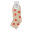 Korte ankelstrømper fra Socks CPH - Beige Dot str. 36-39